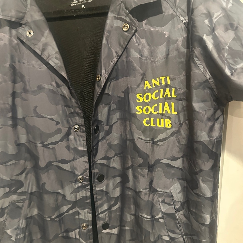 Anti Social Social Club Jacket – Black, Size SM - Picture 3 of 5